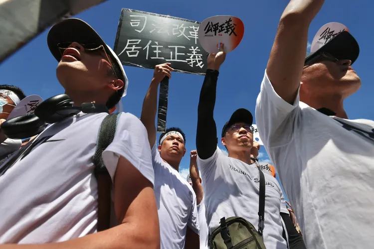 人民上凱道怒討公平正義。林林攝