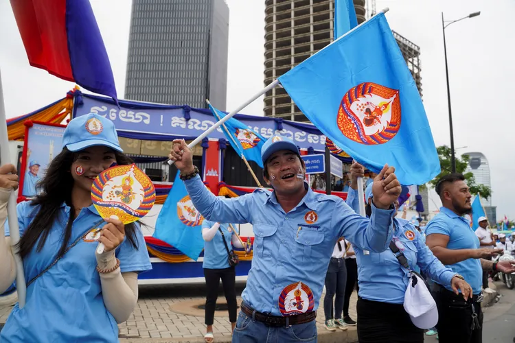 人民黨支持者。路透社