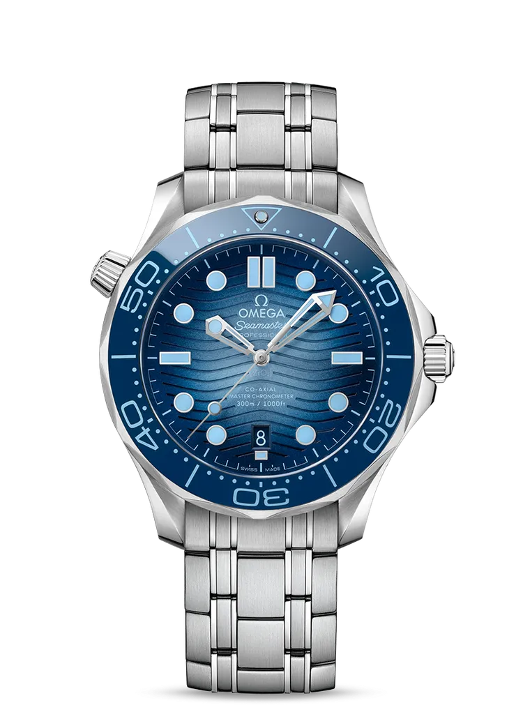 海馬潛水300米系列同軸擒縱42毫米大師天文台腕錶，19萬5000元。品牌提供