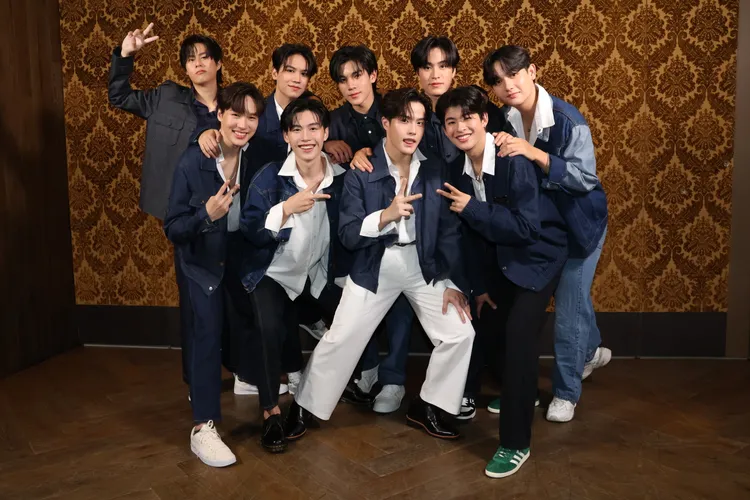 《My School President》9名成員首度一起訪台。陳建岐攝