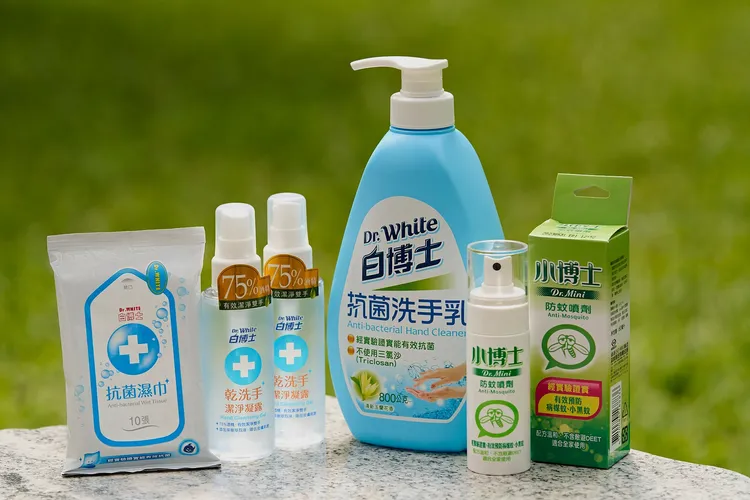 ▲白博士、小博士系列產品，是外出旅遊，居家衛生的好幫手。