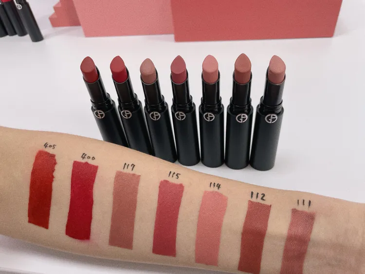 奢華絲絨訂製唇膏主打色選。張家玲攝