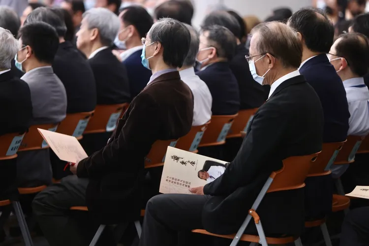 今台大醫院舉行戴東原追思會。林林攝