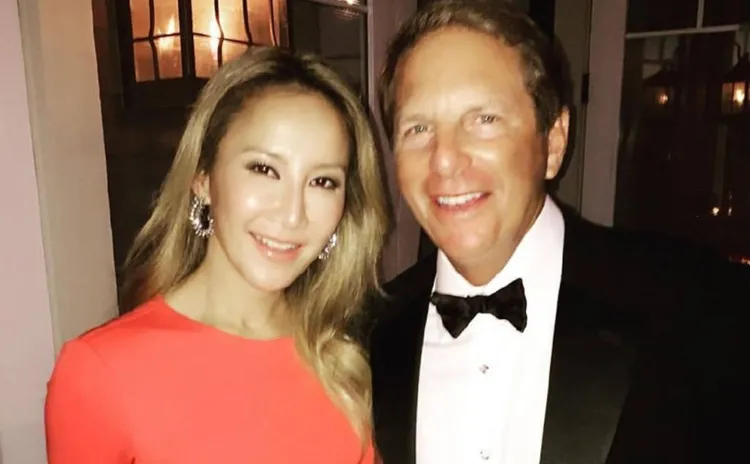 李玟與富商老公Bruce。翻攝李玟微博