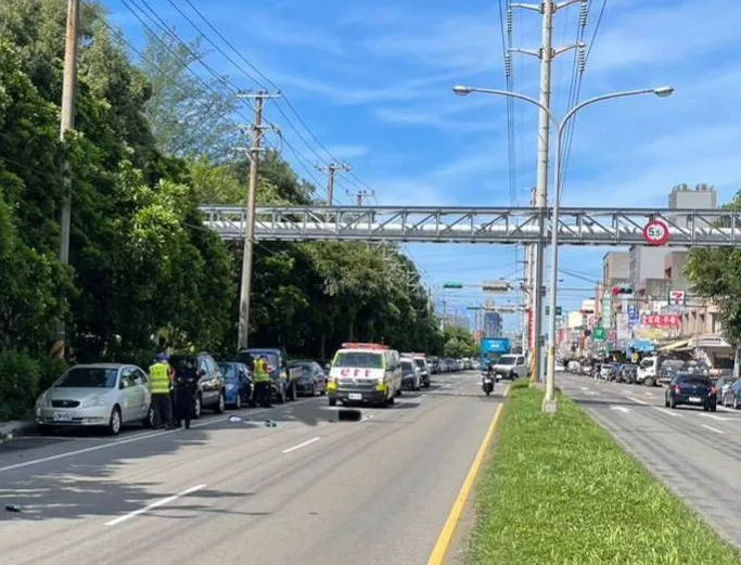 車禍現場。翻攝畫面