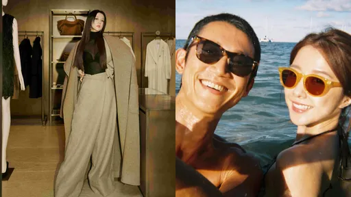 邵雨薇養眼「透視裝」狂送路人福利 自認帥過男友吳慷仁很容易