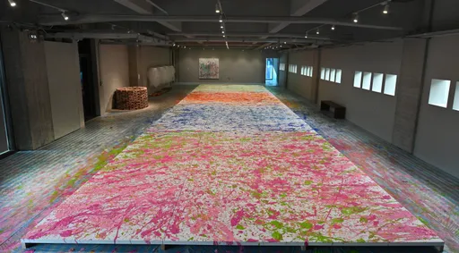 御盟董座邵永添親自揮灑!金馬賓館當代美術館新展 挑戰全台最大規格可移動式創作