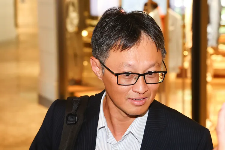 潘健成出席「超微創新日」。中央社