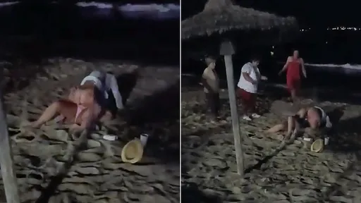 海灘驚現女女活春宮　3媽「去去淫婦走」打臀扔沙強硬趕人