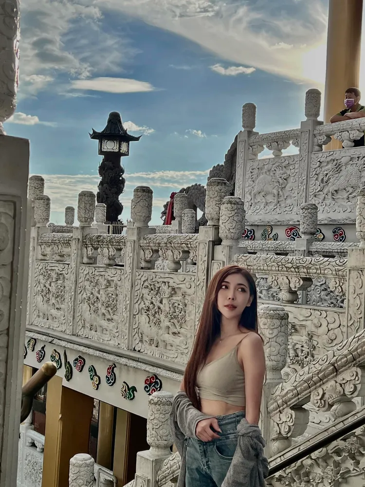 林莉欣偶爾會在臉書分享出遊美照。翻攝自林莉欣臉書