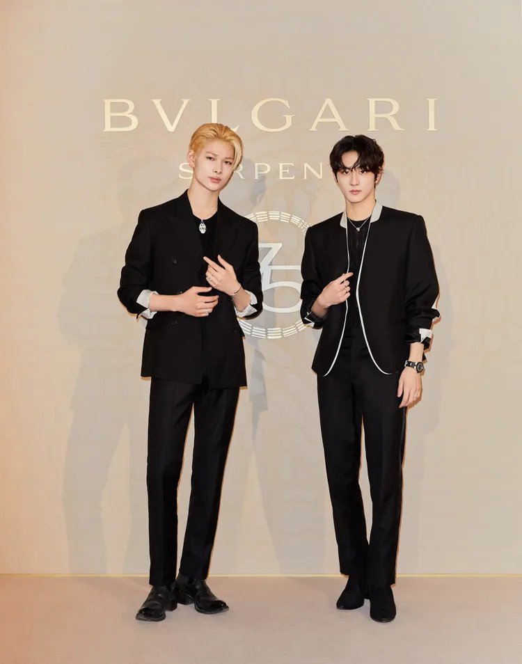 韓國男團 ENHYPEN成員NI-KI（左）及JUNGWON。品牌提供