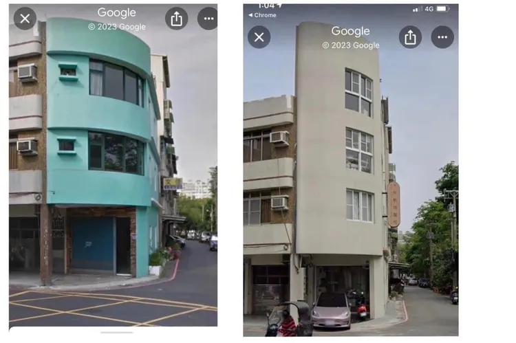 動物醫院增建前後對照。民眾提供