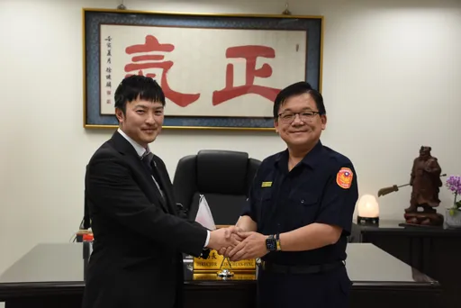 蘆洲警即刻救援日籍留學生 日本台灣交流協會親赴分局致謝