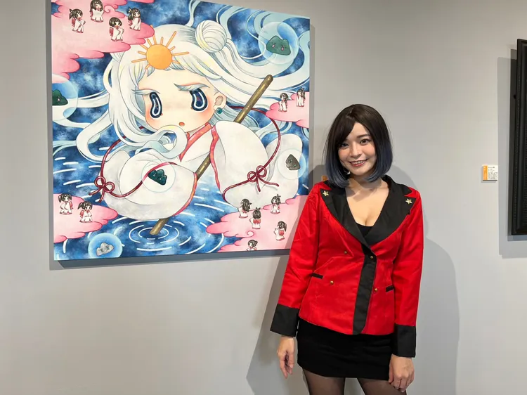 郭鬼鬼今開心看展。蟬鳴2023提供