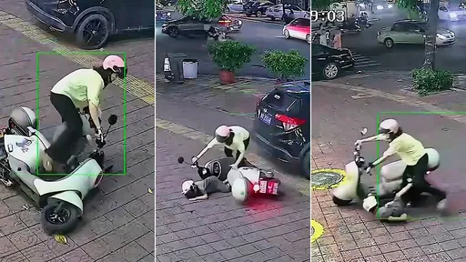 誇張！三寶媽載稚兒「50秒3度摔車」　網驚：不殺孩子不甘心嗎