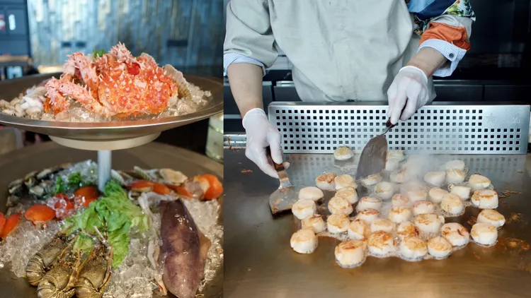 直擊！全台最貴吃到飽菜色現場。翻攝臉書「TAIPEI 101 MALL 台北 101 購物中心」