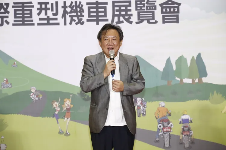 2023年國際重機展展會長陳又新表示，今年估計將吸引8萬人次車迷前來觀展。林浩昇攝