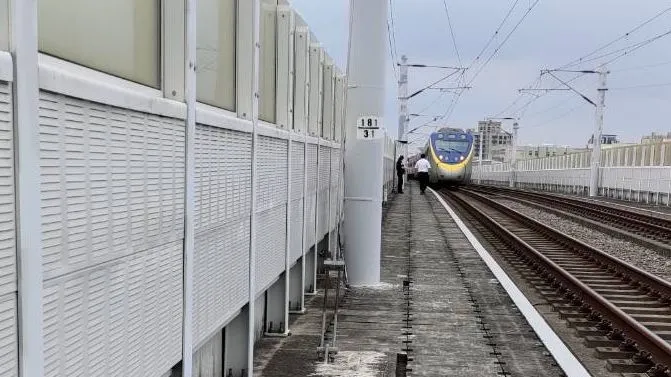 發生事故的路段位於潭子區栗林站附近。民眾提供