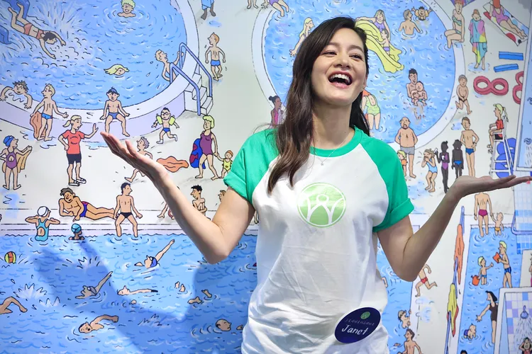 Janet近期都待在台灣。林林攝