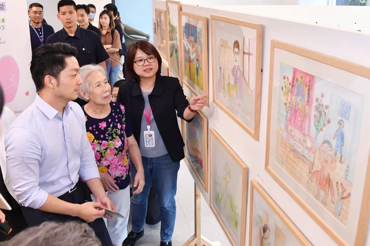 蔣萬安上午出席活動受訪。北市府提供