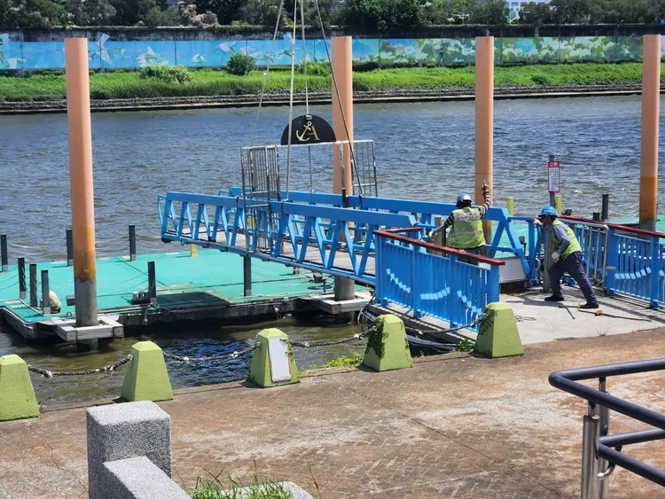 北市河濱啟動防颱撤離。北市水利處提供