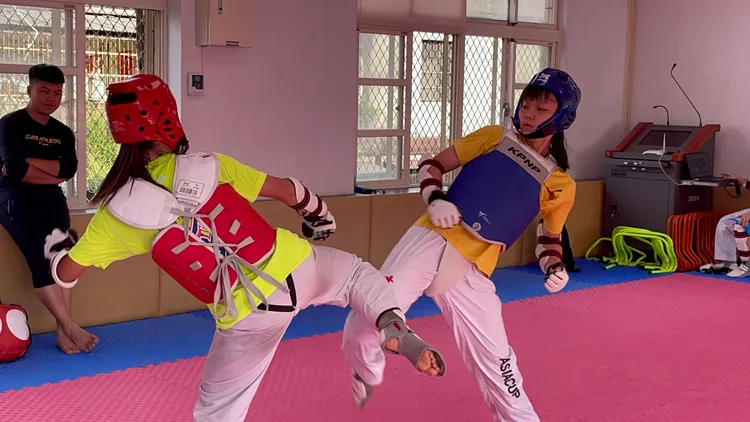 森品頤練習。張沛森攝