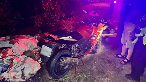 日籍留學生連人帶車摔落五股山區 蘆洲警馳援救車又護送他