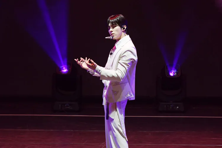 金宇碩透露來台都在車裡，沒感覺到台灣很熱。O.N Wordwide ／希林國際提供