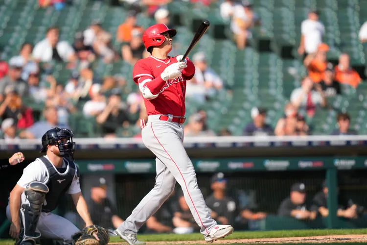 大谷翔平今轟出雙響砲。   美聯社