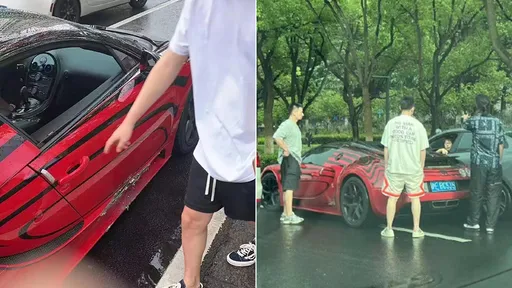 上億元「布加迪超跑」插隊撞BMW 賠你一輛車!駕駛超囂張:走在路上小心點