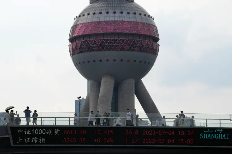 上海街景。美聯社