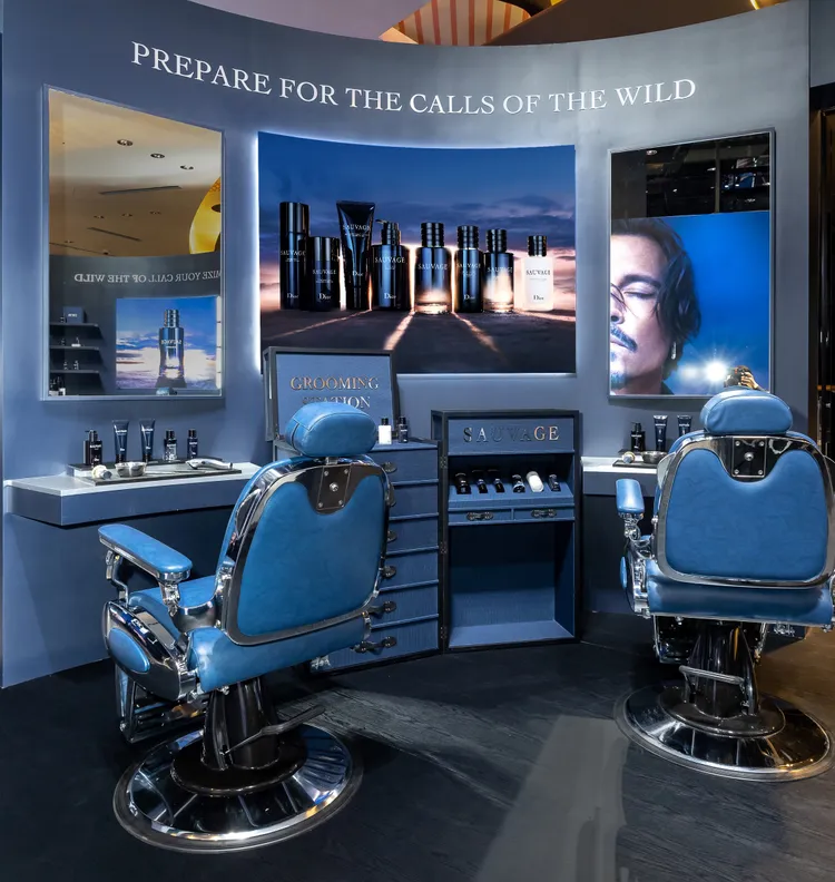 男仕理容服務區。品牌提供