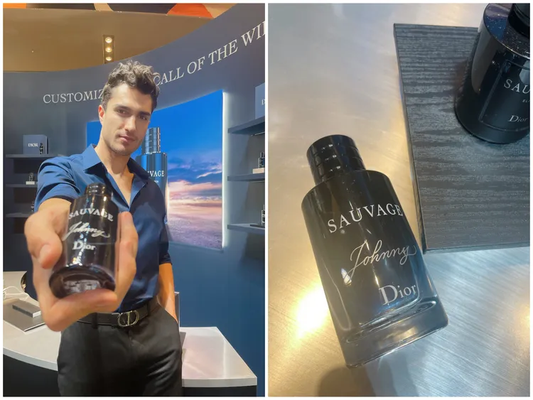 限定香水瓶身刻印服務。張家玲攝