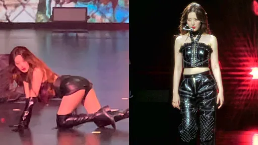 舒華小肚兜露美背熱舞辣翻北流!(G)-IDLE隊長讚嘆「長大了」