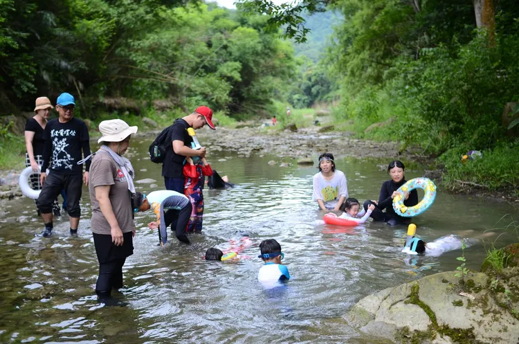 美濃黃蝶祭在雙溪河道舉行。美濃愛鄉協進會提供