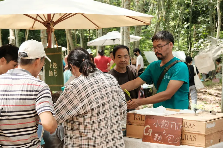 美濃黃蝶祭邀請小農舉辦市集。美濃愛鄉協進會提供