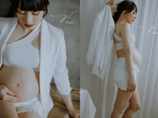 主播吳宇舒卸貨倒數2週!挺肚辣露美腿 孕婦寫真曝光