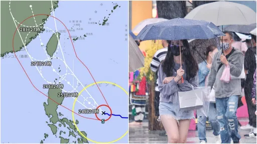 杜蘇芮颱風打擦邊球！沿台灣西南北上　鄉民見日本預測圖直喊：好抖啊