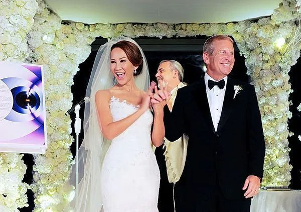 李玟与富商Bruce当年6亿婚宴排场惊人。