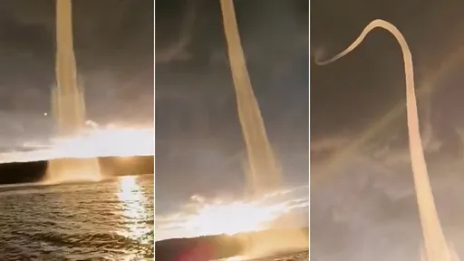 罕見「金色水龍捲」美景曝光　網友著迷：通往天堂的階梯