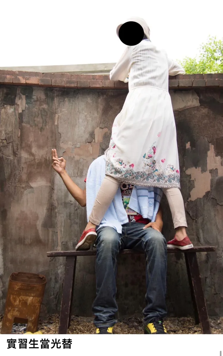 這是實習生照片。翻攝臉書