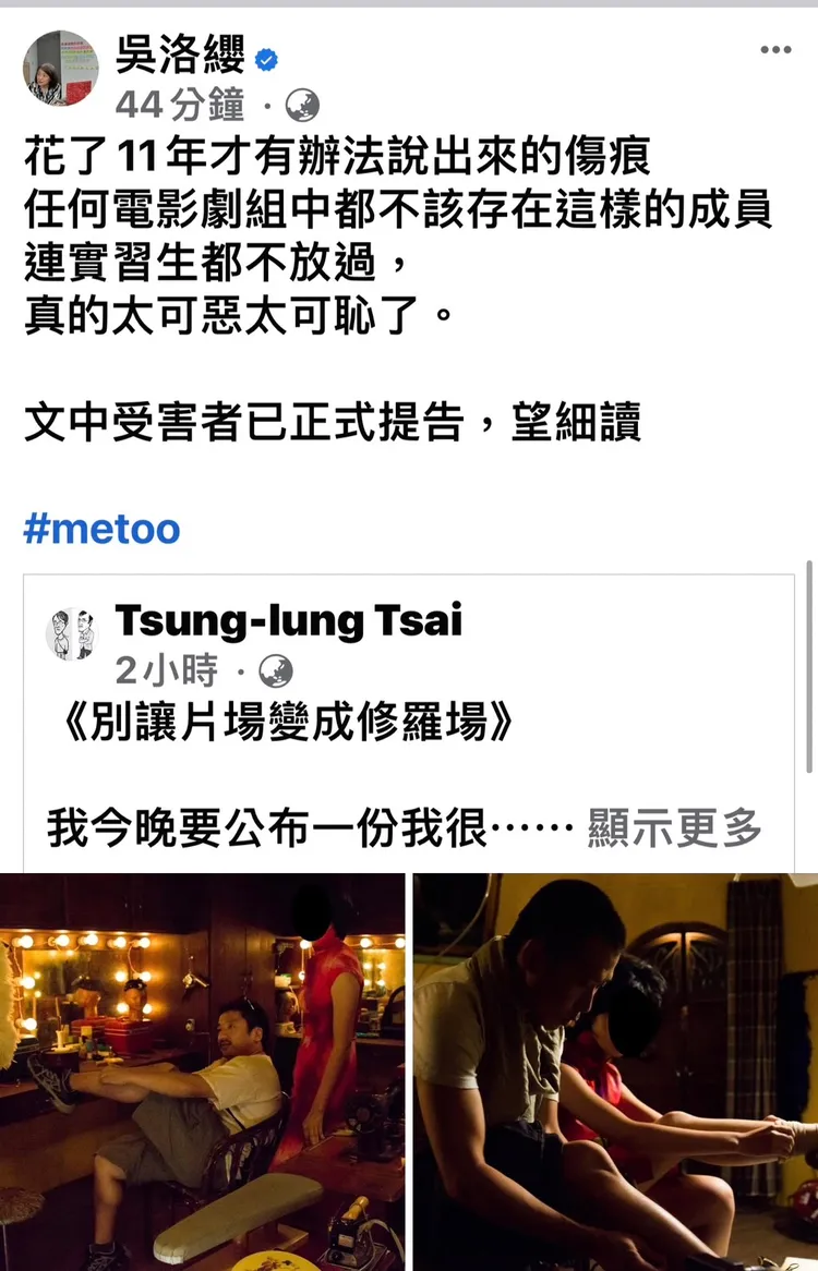 編劇吳洛纓轉貼發文譴責。翻攝吳洛纓臉書
