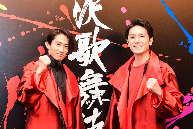 三宅健（左）和瀧澤秀明多年前因合作《瀧澤歌舞伎》建立好交情，如今雙雙離開傑尼斯的兩人再度合體。翻攝日本yahoo