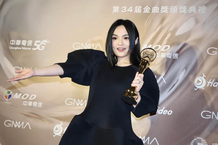徐佳瑩獲最佳作曲人獎。娛樂中心攝