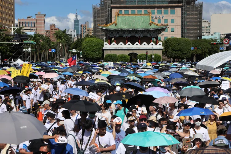 現場人潮。林林攝