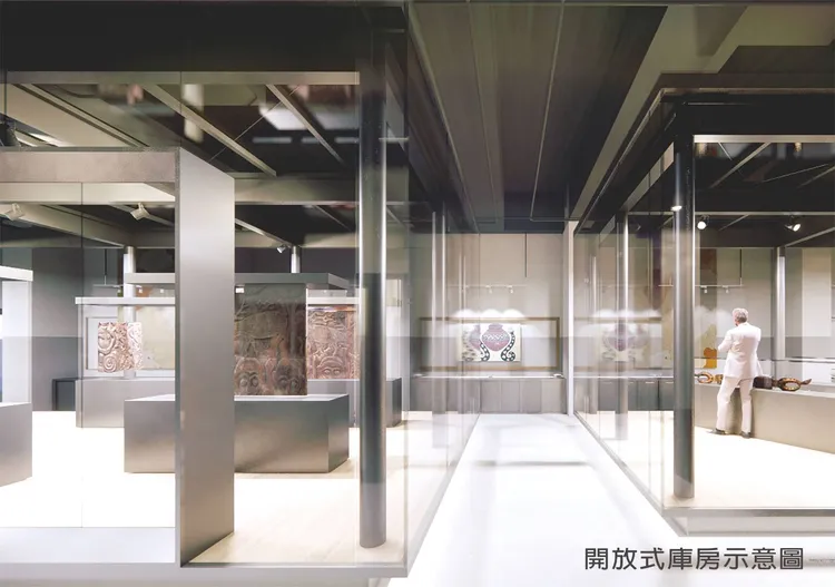 開放式庫房示意圖。縣府提供