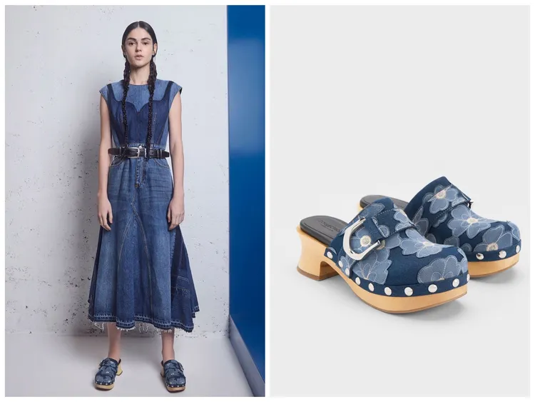 Gabiine刺繡鉚釘木屐鞋，3990元。品牌提供