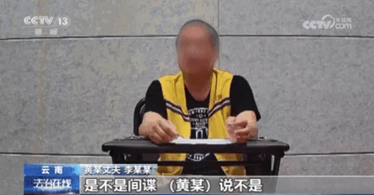 黃姓女工程師的老公時任副縣長，雖然被戴「洋綠帽」，為了豐厚的酬勞，仍跟著老婆一起成為間諜。翻攝央視