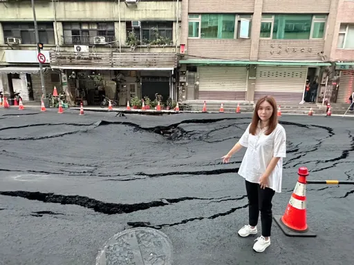 台北南京西路惊现大天坑 监察院出手调查