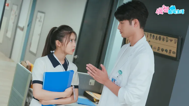 吳玳慈(左)在劇中因為吃醋而對王新凱發脾氣。LINE TV提供